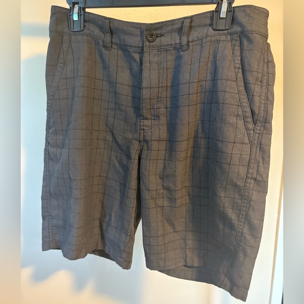 Valor Collective Men's Charcoal Checkered Shorts